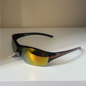 X-Loop Black and Gold Sunglasses